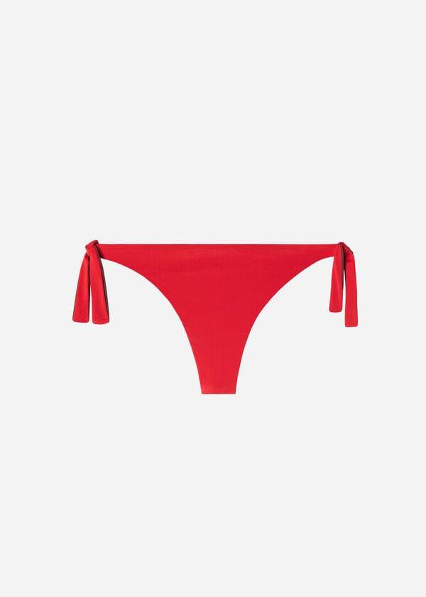 Calzedonia Bow Brazilian Indonesia Eco Bikinibroekjes Dames Rood | BE1303YU