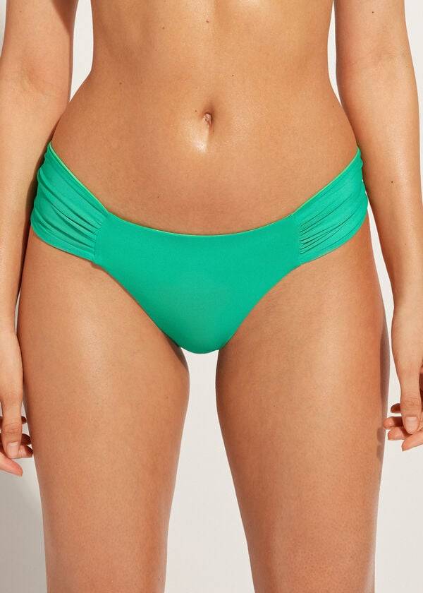 Calzedonia Brazilian Indonesia Eco Bikinibroekjes Dames Groen | BE1312GL