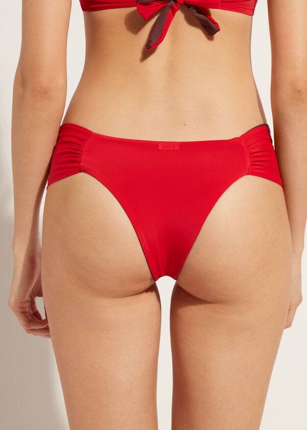 Calzedonia Brazilian Indonesia Eco Bikinibroekjes Dames Rood | BE1315KI