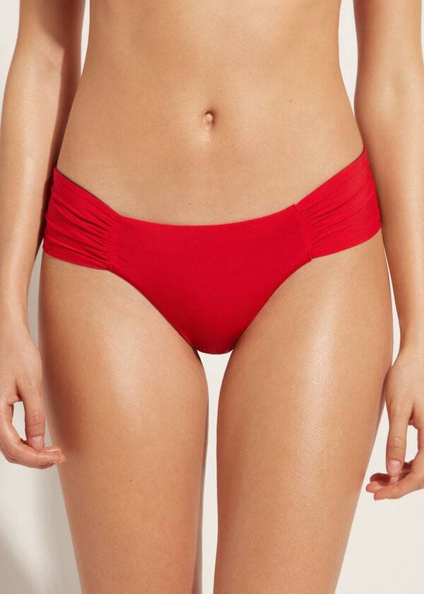 Calzedonia Brazilian Indonesia Eco Bikinibroekjes Dames Rood | BE1315KI