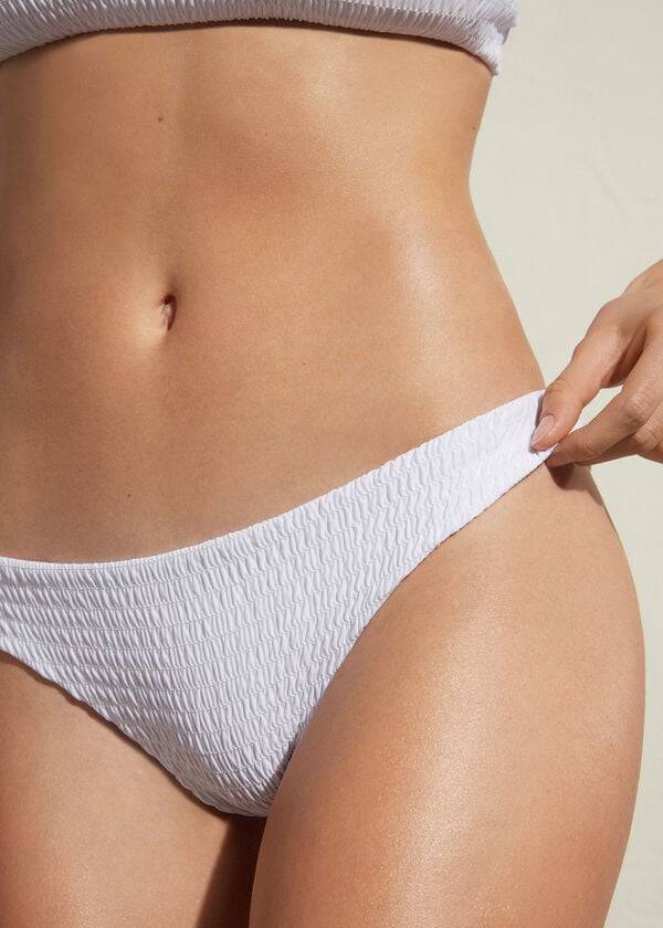 Calzedonia Brazilian Lanzarote Bikinibroekjes Dames Wit | BE1317ZG