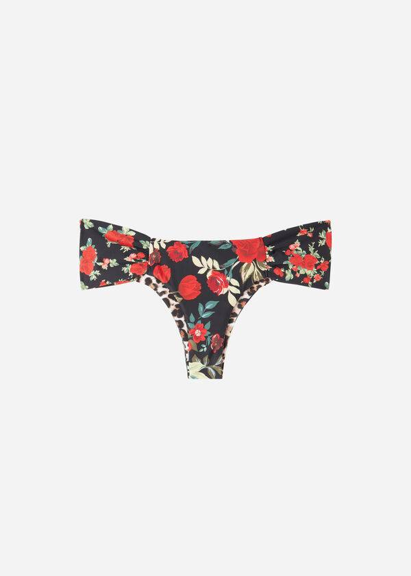 Calzedonia Brazilian Reversible Ruched Nizza Bikinibroekjes Dames Roze Rood | BE1319CE