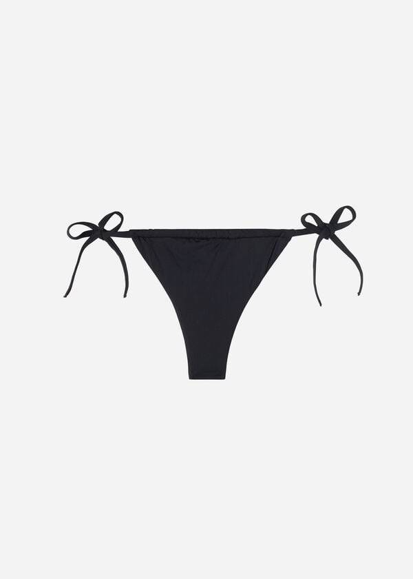 Calzedonia Brazilian String Bikinibroekjes Dames Zwart | BE1324QZ