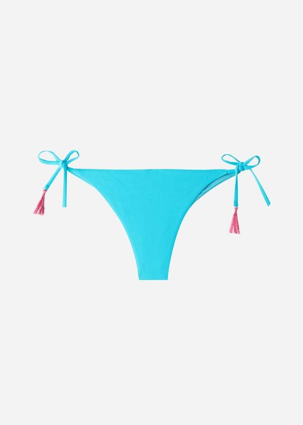 Calzedonia Brazilian String Capri Bikinibroekjes Dames Turquoise | BE1329YU