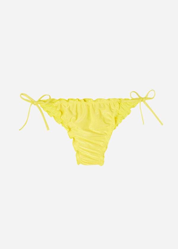 Calzedonia Brazilian String Formentera Bikinibroekjes Dames Geel | BE1334AP