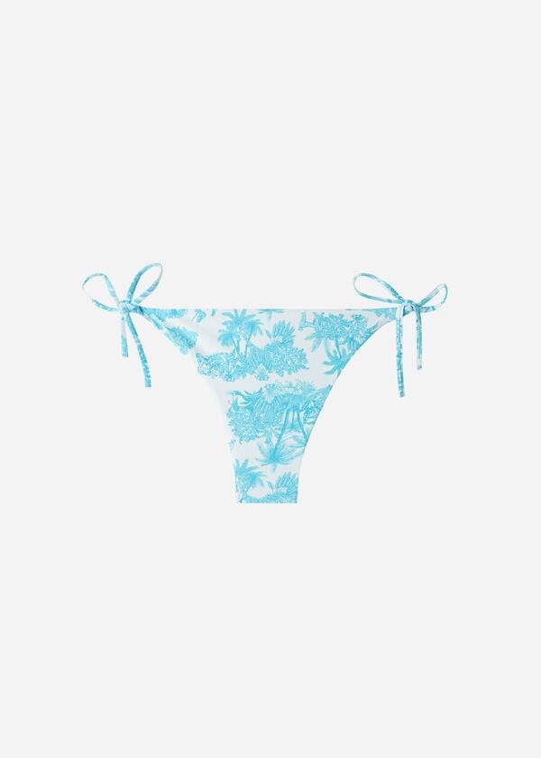 Calzedonia Brazilian String Sorrento Bikinibroekjes Dames Blauw | BE1339HK