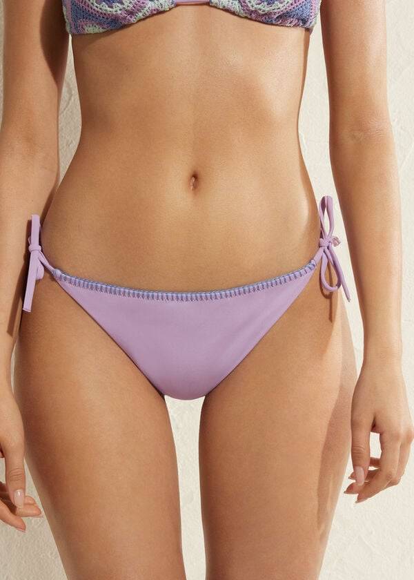 Calzedonia Brazilian String Tel Aviv Bikinibroekjes Dames Paars | BE1341KI