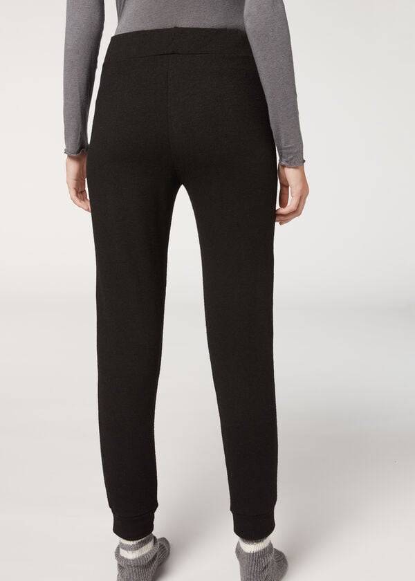 Calzedonia Cashmere Blend Stretch Broek Dames Zwart | BE2714FM