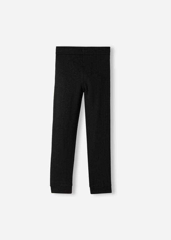 Calzedonia Cashmere Blend Stretch Sport Leggings Kinderen Zwart | BE3120HK