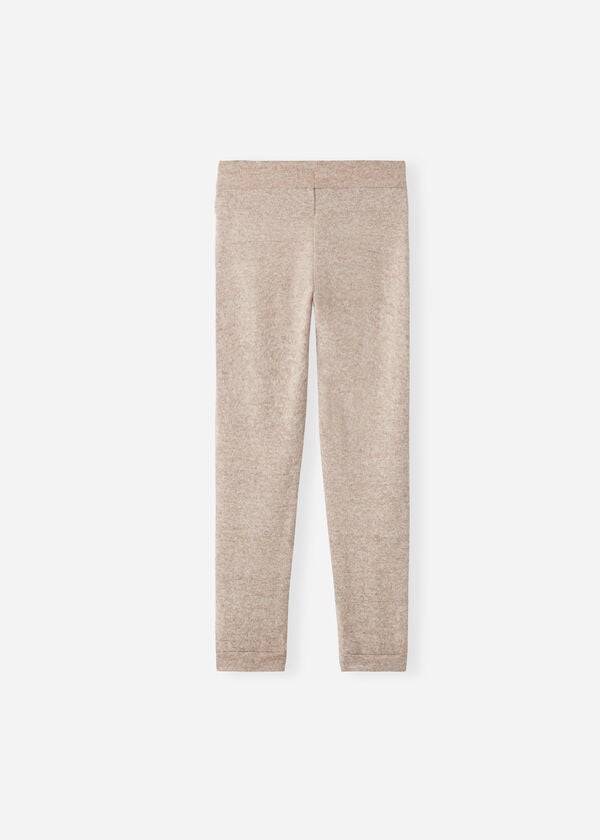 Calzedonia Cashmere Blend Stretch Sport Leggings Kinderen Beige | BE3122FM