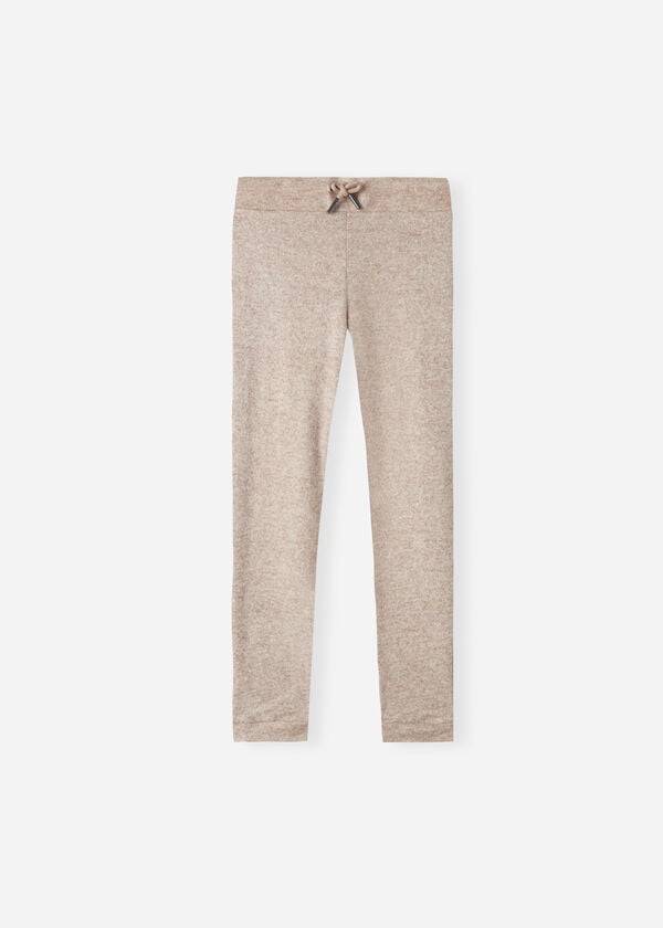 Calzedonia Cashmere Blend Stretch Sport Leggings Kinderen Beige | BE3122FM