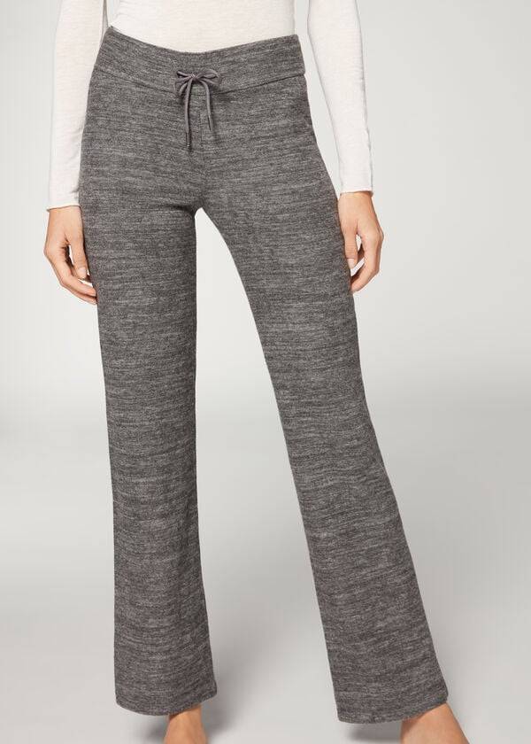 Calzedonia Cashmere Rechtdoor Broek Dames Grijs | BE2718PQ