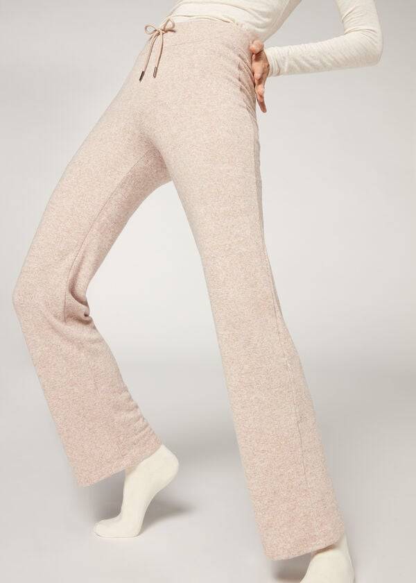 Calzedonia Cashmere Rechtdoor Broek Dames Beige | BE2719OR