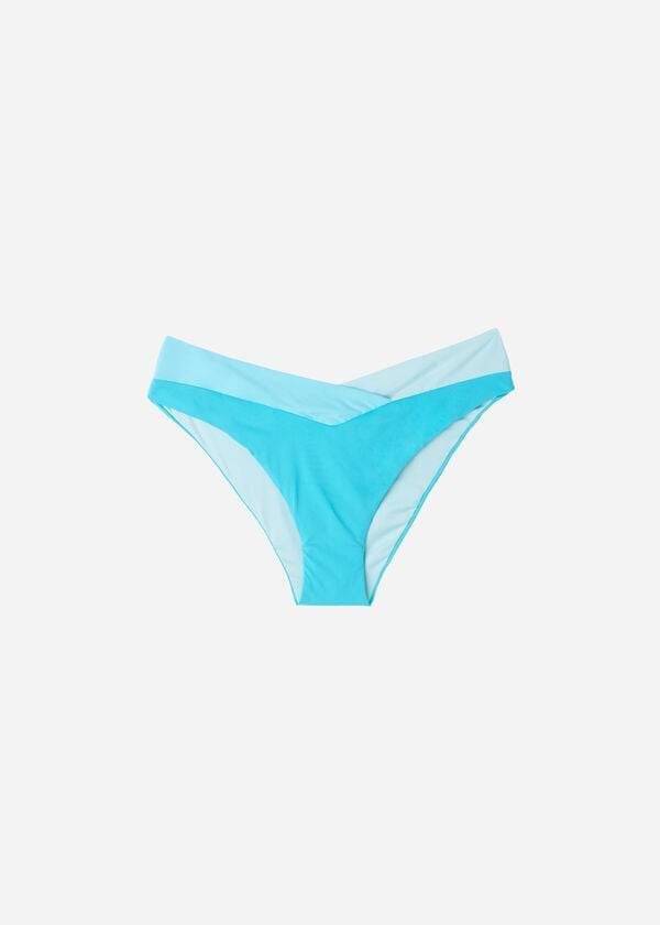 Calzedonia Color Block Azzorre Bikinibroekjes Dames Turquoise Groen | BE1370XF