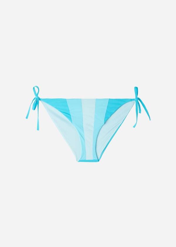 Calzedonia Color Block String Azzorre Bikinibroekjes Dames Turquoise Groen | BE1371CE