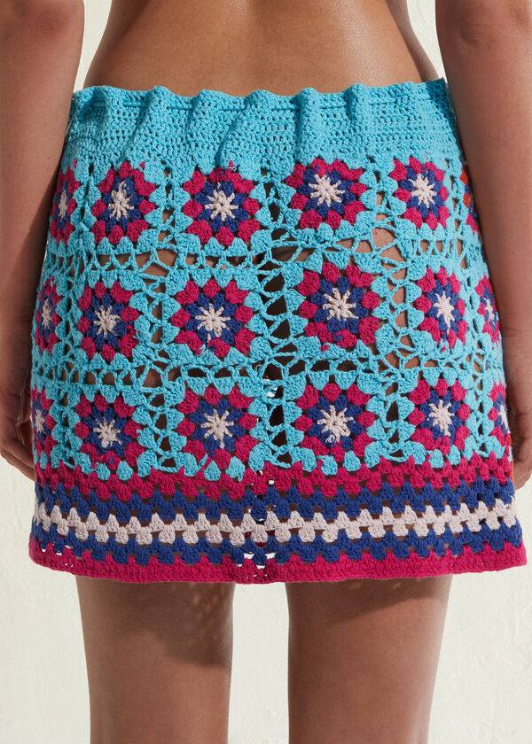 Calzedonia Crochet Skirt Cover-ups Dames Turquoise Blauw | BE2129MA