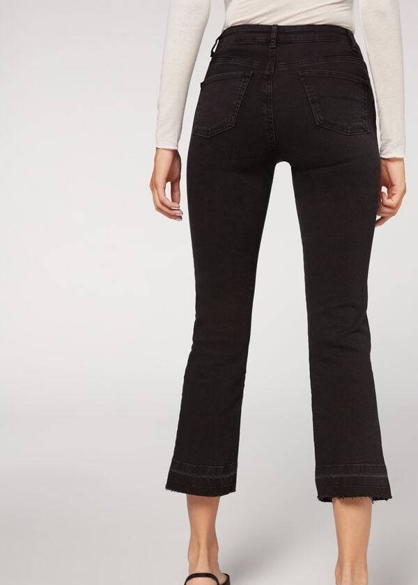 Calzedonia Cropped Flare Jeans Dames Grijs | BE2562BC