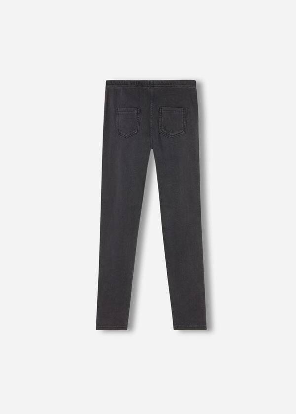 Calzedonia Denim jeggings Leggings Kinderen Grijs | BE3127OR