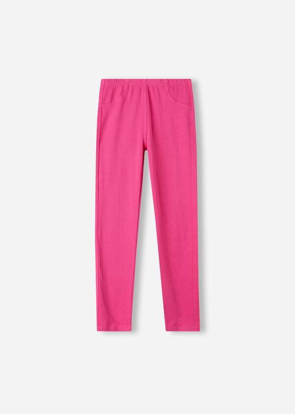 Calzedonia Denim jeggings Leggings Kinderen Roze | BE3132RW