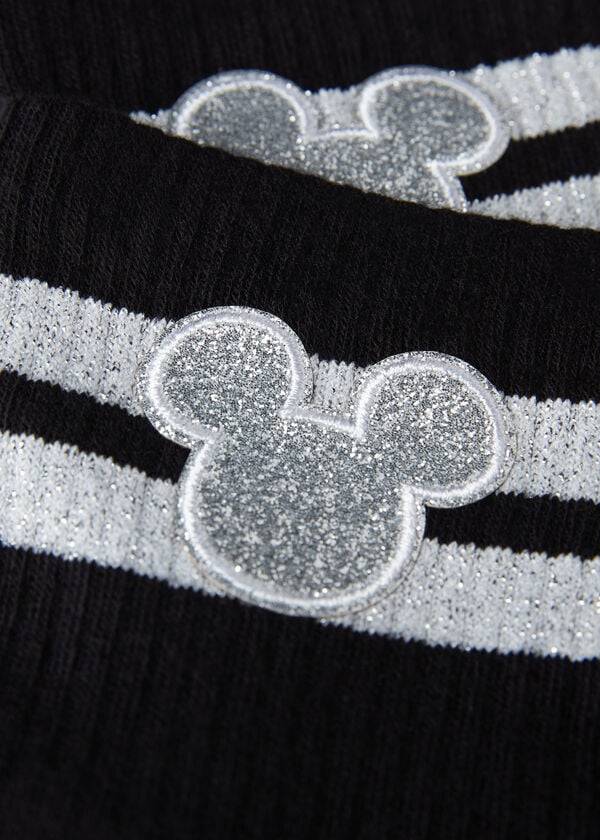 Calzedonia Disney Mickey Mouse Kort Sport Sokken Dames Zwart | BE2419AP