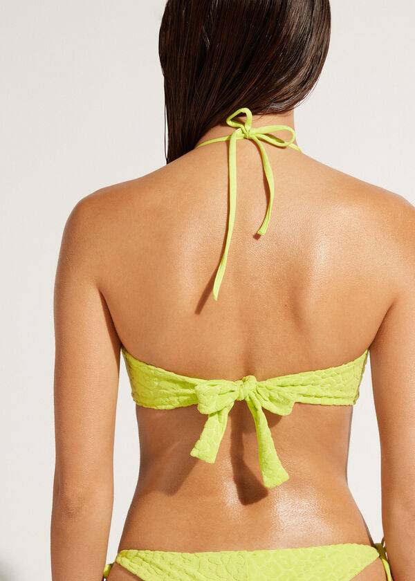 Calzedonia Drawstring Bandeau Bangkok Bikinitopjes Dames Groen | BE1708XF