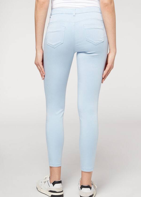 Calzedonia Eco Light Push Up Denim Jeans Dames Beige | BE2585QZ