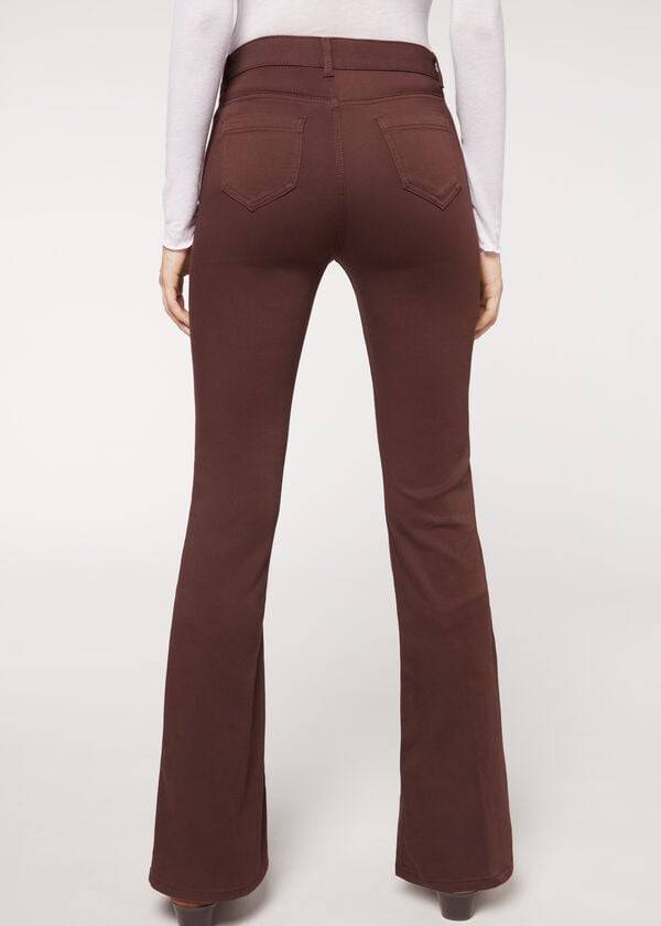 Calzedonia Flared Jeans Dames Bruin | BE2596HK