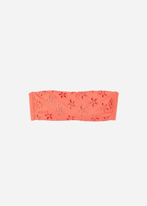 Calzedonia Gewatteerd Bandeau Corfù Bikinitopjes Dames Koraal Oranje | BE1785ZG