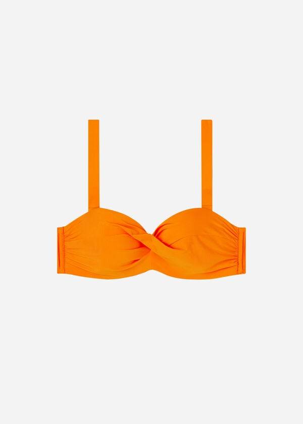 Calzedonia Gewatteerd Bandeau Indonesia Bikinitopjes Dames Oranje | BE1788VD