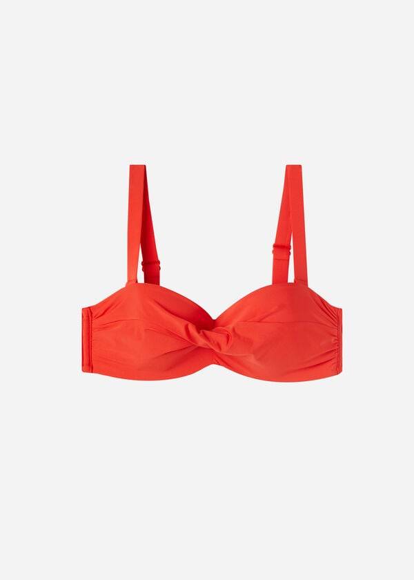 Calzedonia Gewatteerd Bandeau Indonesia Bikinitopjes Dames Rood | BE1791MA