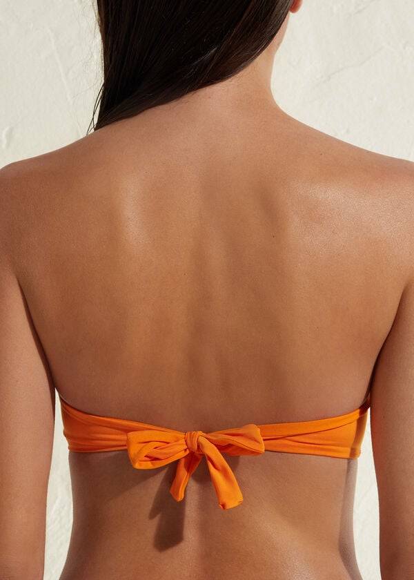 Calzedonia Gewatteerd Bandeau Indonesia Eco Bikinitopjes Dames Oranje | BE1792QZ