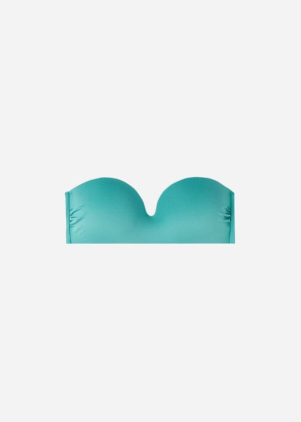 Calzedonia Gewatteerd Bandeau Indonesia Eco Bikinitopjes Dames Turquoise | BE1793WY