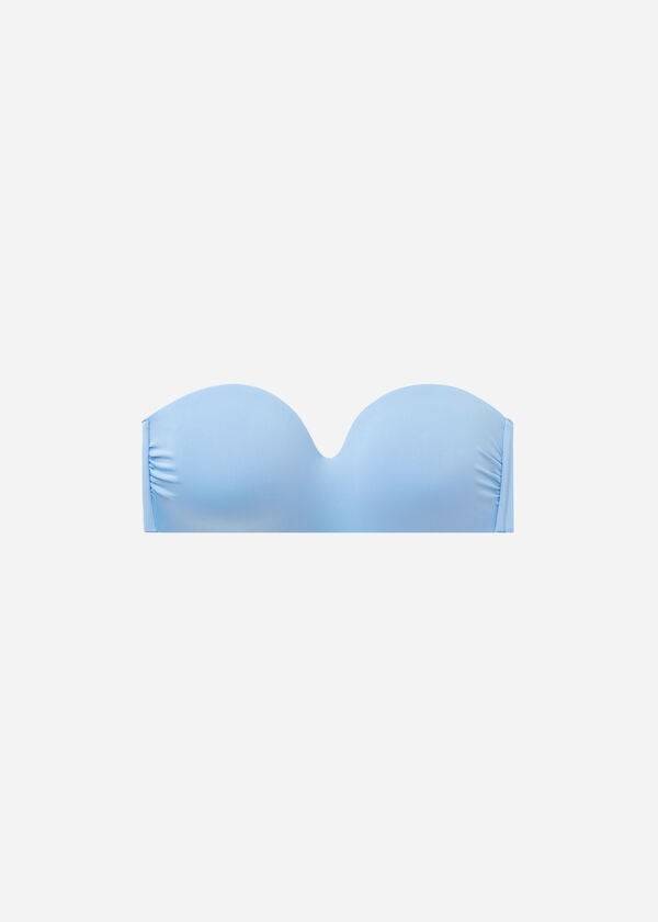 Calzedonia Gewatteerd Bandeau Indonesia Eco Bikinitopjes Dames Blauw | BE1794EX