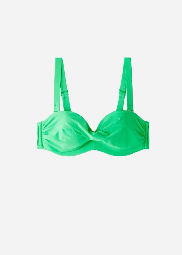 Calzedonia Gewatteerd Bandeau Indonesia Eco cobey Bikinitopjes Dames Groen | BE1799IS