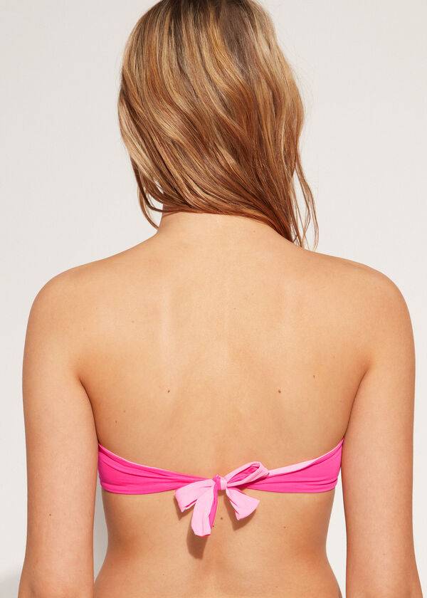 Calzedonia Gewatteerd Bandeau Indonesia Eco rosa Bikinitopjes Dames Roze | BE1805FM