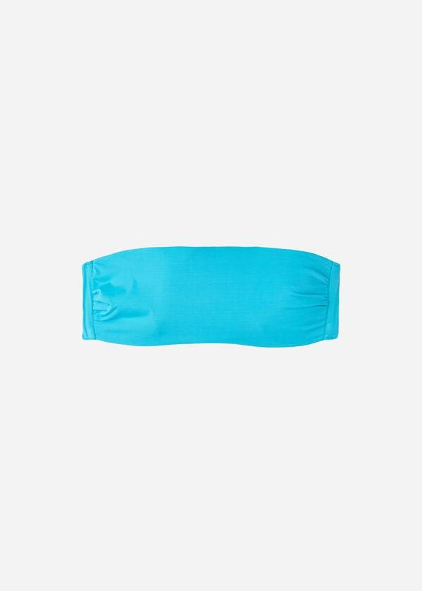 Calzedonia Gewatteerd Bandeau Indonesia Eco rosa Bikinitopjes Dames Turquoise | BE1806GL