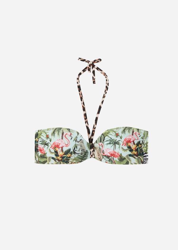 Calzedonia Gewatteerd Bandeau Nairobi Eco Bikinitopjes Dames Groen | BE1815BC