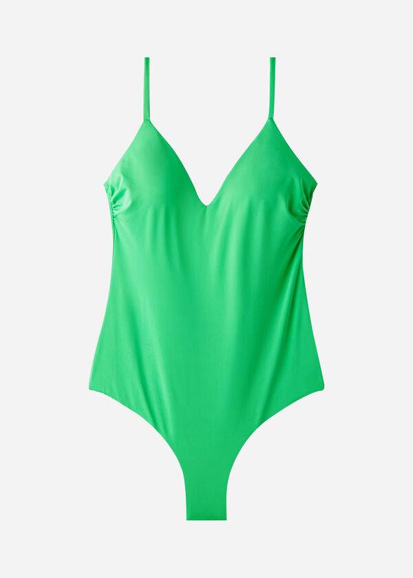 Calzedonia Gewatteerd One-Piece Indonesia Badpakken Dames Groen | BE2179BC