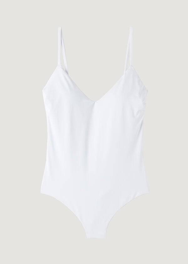 Calzedonia Gewatteerd One-Piece Indonesia Badpakken Dames Wit | BE2181MA