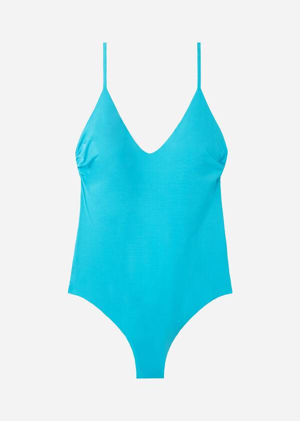 Calzedonia Gewatteerd One-Piece Indonesia Badpakken Dames Turquoise | BE2183WY