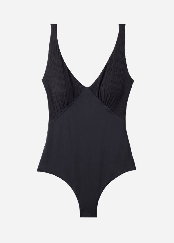 Calzedonia Gewatteerd One-Piece Shaping-Effect Pesaro Badpakken Dames Zwart | BE2196GL