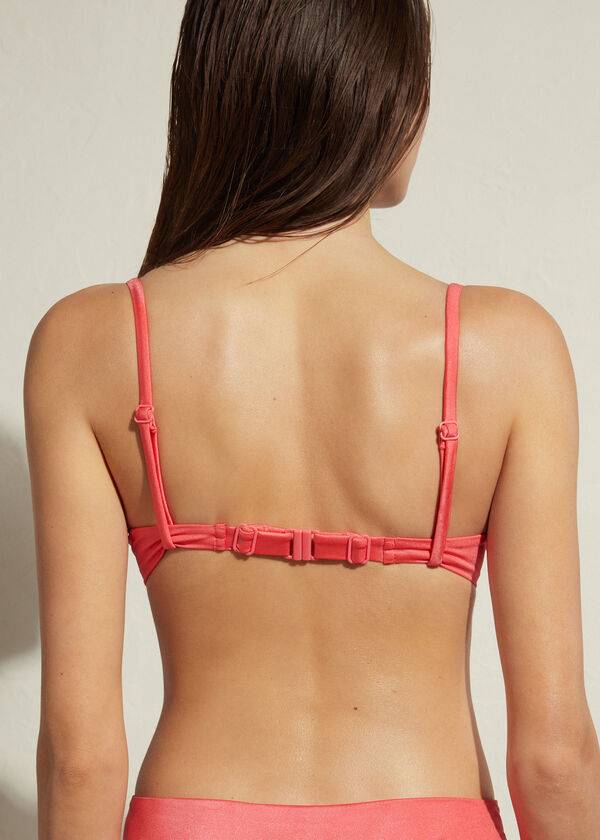 Calzedonia Gewatteerd Push-Up Cannes Bikinitopjes Dames Roze | BE1838XF