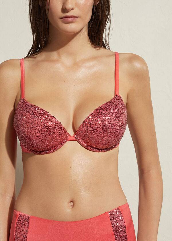 Calzedonia Gewatteerd Push-Up Cannes Bikinitopjes Dames Roze | BE1838XF