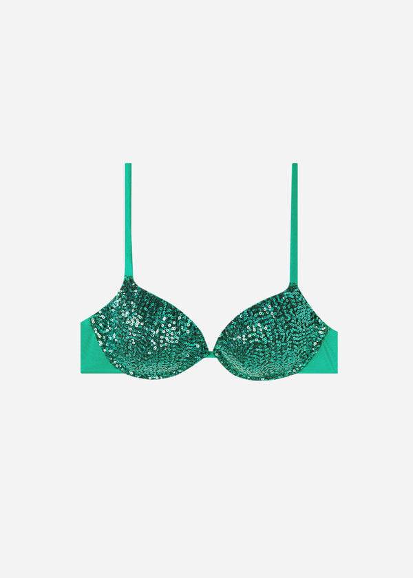 Calzedonia Gewatteerd Push-Up Cannes Bikinitopjes Dames Groen | BE1840VD