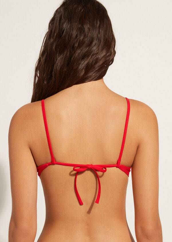 Calzedonia Gewatteerd Push-Up Casablanca Bikinitopjes Dames Rood | BE1847RW