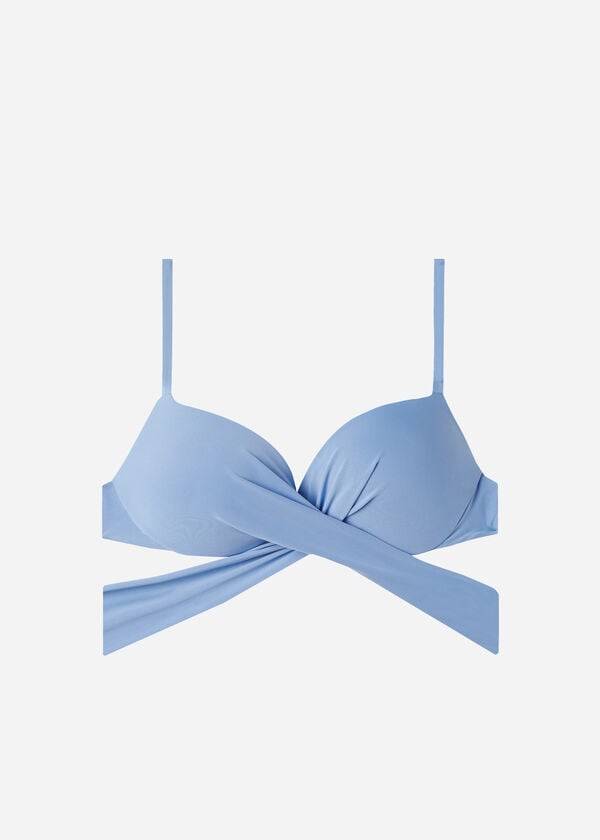 Calzedonia Gewatteerd Push Up Indonesia Eco Sexy Bikinitopjes Dames Blauw | BE1827PQ