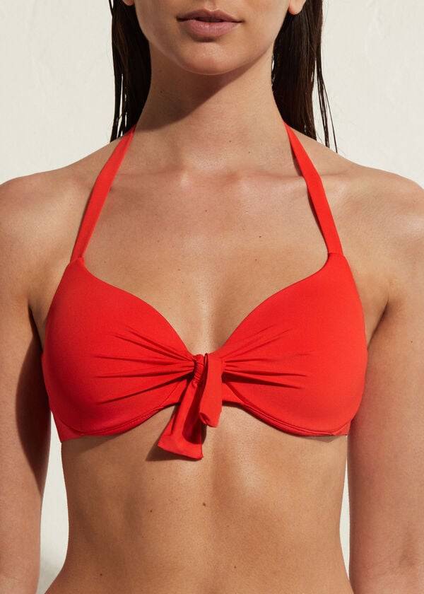 Calzedonia Gewatteerd Push Up Indonesia Eco Sexy Bikinitopjes Dames Rood | BE1831FM