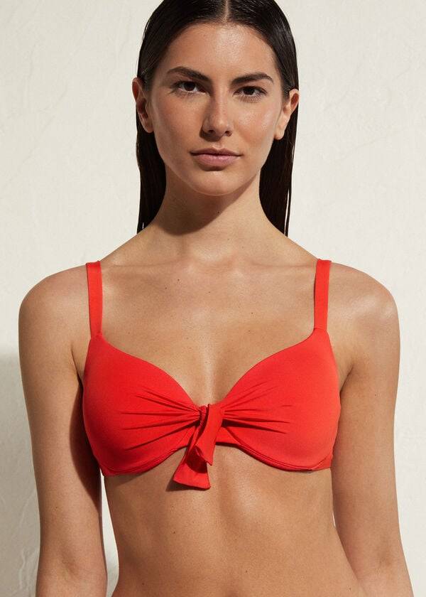 Calzedonia Gewatteerd Push Up Indonesia Eco Sexy Bikinitopjes Dames Rood | BE1831FM