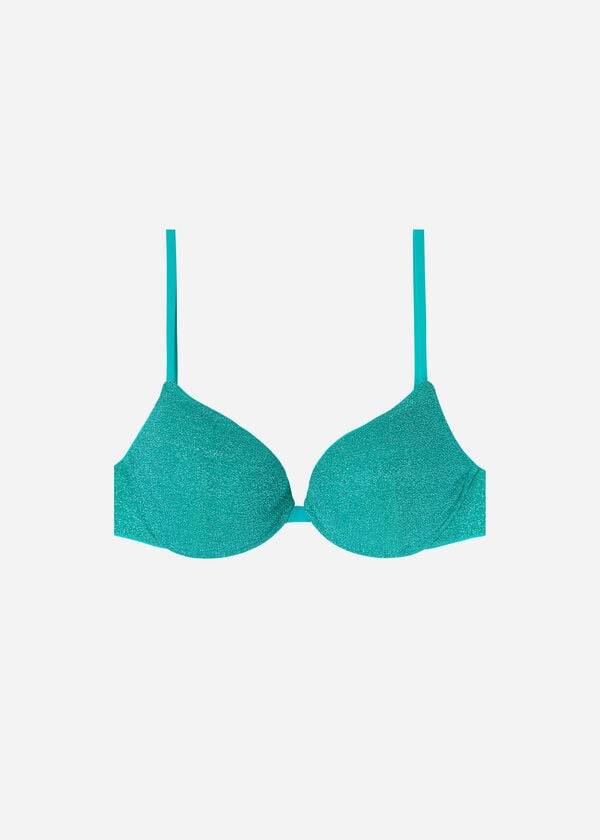 Calzedonia Gewatteerd Push-Up Las Vegas Bikinitopjes Dames Blauw | BE1859HK