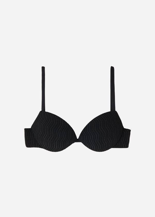 Calzedonia Gewatteerd Push-Up Mykonos Bikinitopjes Dames Zwart | BE1867BC